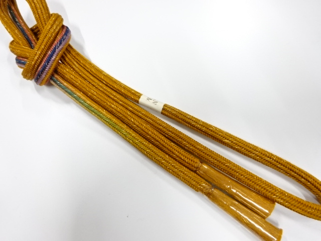 未使用品　正絹　手組帯締め